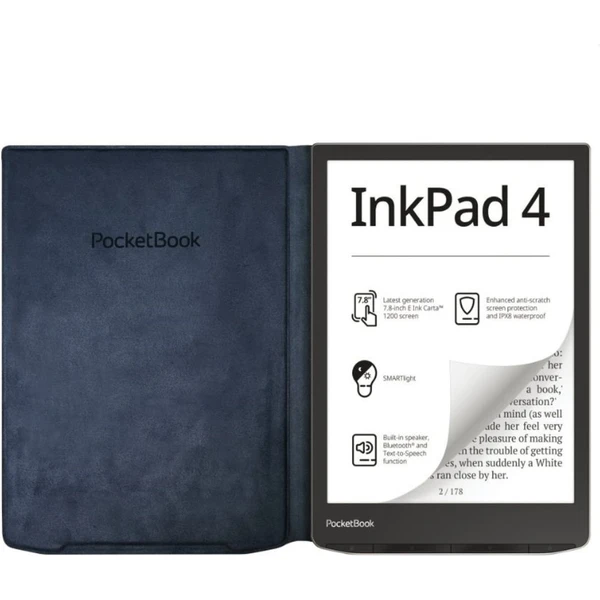 PocketBook Charge nabíjacie puzdro pre čítačku tmavo modré - Puzdra - Obrázok W267000701