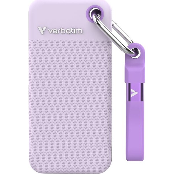 Verbatim Pocket SSD 1TB USB-C fialová/biela - SSD - Hlavný obrázok