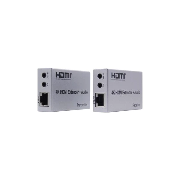 PremiumCord 4K HDMI extender na 100m cez Cat5e/Cat6, prenos Irda a Audio výstupy - Ostatné - Hlavný obrázok