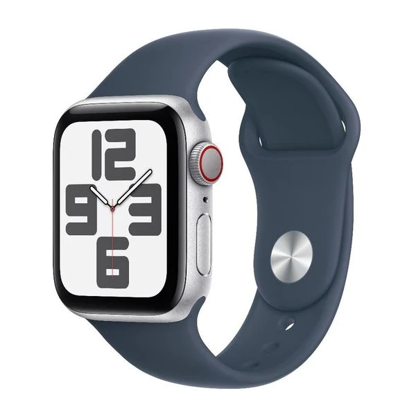 Apple Watch SE (2023) Cellular 40mm športový silikónový remienok búrkovo modrý M/L - Inteligentné hodinky - Hlavný obrázok