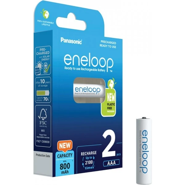 Panasonic Eneloop AAA nabíjacia batéria 800 mAh (2ks) - Batérie - Hlavný obrázok
