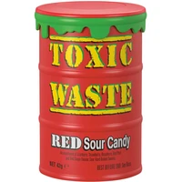 Kyslé cukríky Toxic Waste - Čevený súdok 42g - Cukrovinky