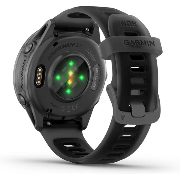 Garmin Forerunner 570 42 mm tmavo šedá hliníková luneta s čiernym polopriehľadným remienkom - Inteligentné hodinky - Obrázok W2HF000P01