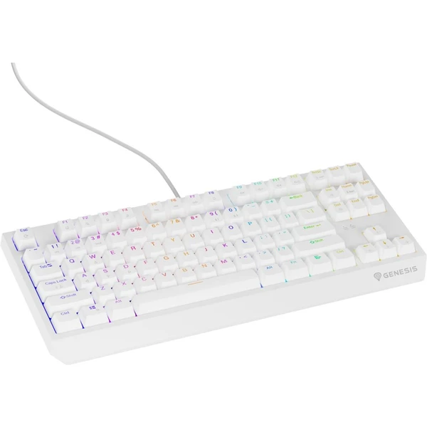 Genesis THOR 230 TKL RGB mechanická klávesnica biela Outemu Brown - Klávesnice - Obrázok W2I5000O01