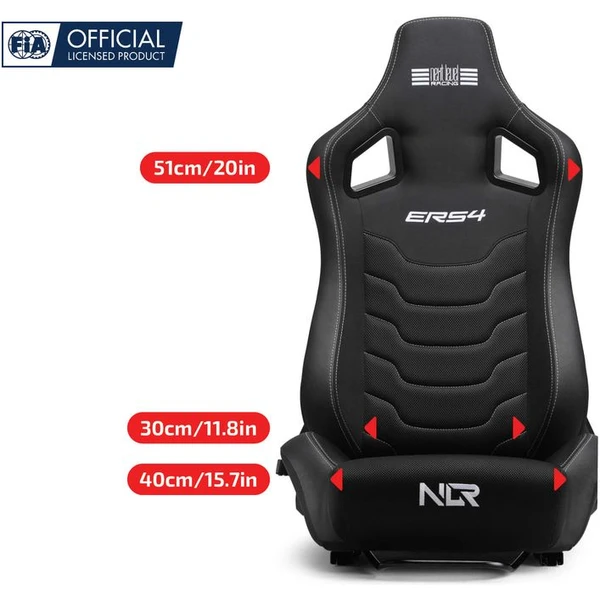 Next Level Racing ELITE ERS4 Reclining Seat Fabric & SIMAERO Mesh Edition herná sedačka - Herné sedačky - Obrázok W2JK000K01