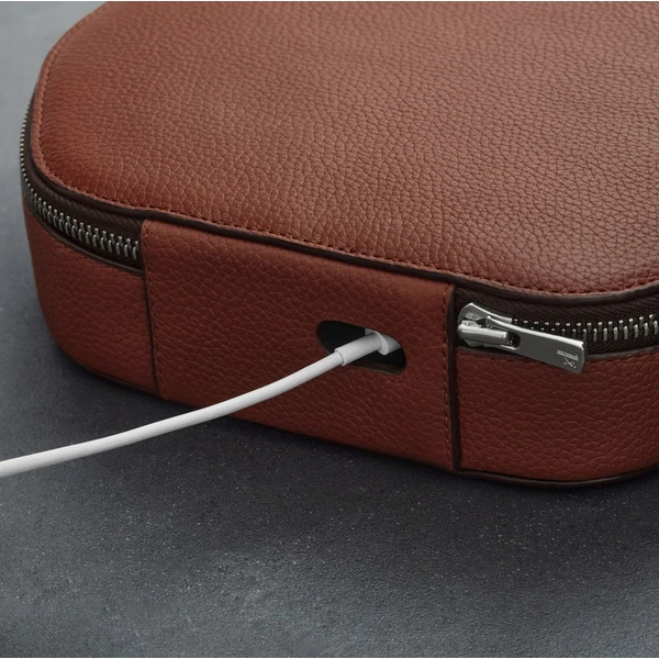 Woolnut Leather kožené puzdro pre AirPods Max hnedé - Puzdra - Obrázok W2KR100501