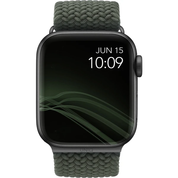 UNIQ Aspen Braided remienok Apple Watch 42/41/40/38mm zelený - Remienky - Obrázok W2LP600301