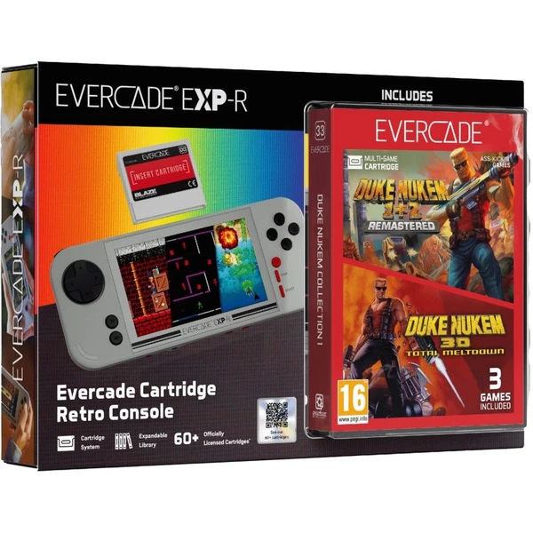 Evercade EXP-R a Duke Nukem Collection 1 - Retro konzola - Hlavný obrázok