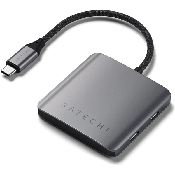 Satechi štvorportový USB-C húb s PD vesmírne šedý - USB huby - Obrázok W2OC000J01