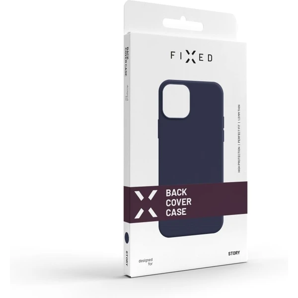 Zadný pogumovaný kryt FIXED Story pre Apple iPhone 14, modrý - Puzdra - Obrázok W2R4000L01