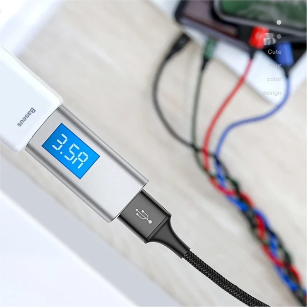 Baseus Fast 4v1 napájací kábel 1,2m čierny - Káble a redukcie - Obrázok W2RR000501