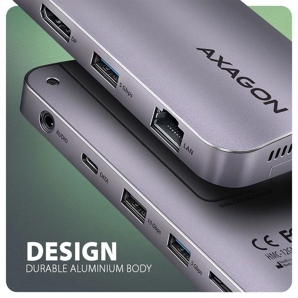 AXAGON HMC-12GM2 12v1 USB-C húb - Dokovacie stanice - Obrázok W2W3000L01