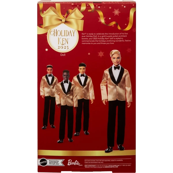 Vianočná bábika Mattel Barbie Signature 2025 Holiday - KEN BLOND - Hračky - Obrázok W30J000K01