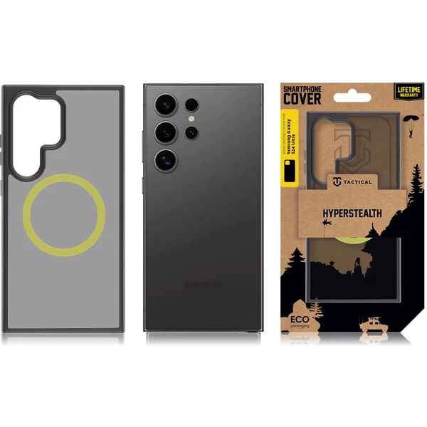 Tactical MagForce Hyperstealth 2.0 kryt Samsung Galaxy S24 Ultra Black/Yellow - Puzdra - Obrázok W355000P01