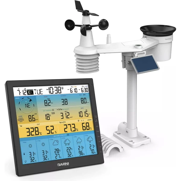 GARNI 1085 Arcus Meteorologická stanica s 6dennou predpoveďou čierna - Meteorologické stanice - Obrázok W3D5000N01