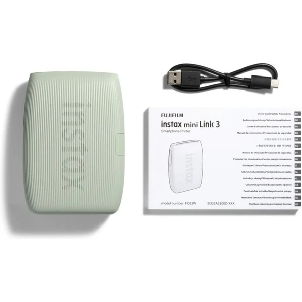 Fujifilm Instax Mini Link 3 tlačiareň Sage Green EX D - Tlačiarne - Obrázok W3U8000K01