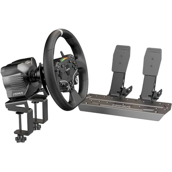 Moza Racing herný set - R3 základňa + ES add-on volant + SRP-Lite pedále + R3 držiak - Volanty - Obrázok W3WD000O01