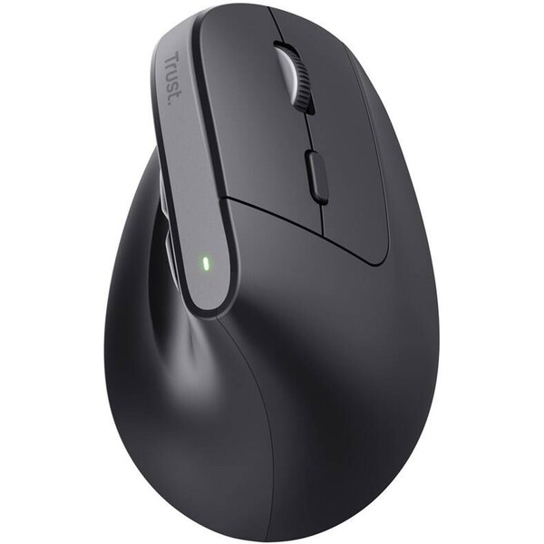 Trust BAYO+ bezdrôtová ergonomická myš čierna