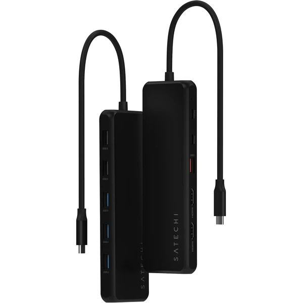 Satechi 13v1 USB-C adaptér s displejovým multiportom čierny - USB huby - Obrázok W4BF000O01