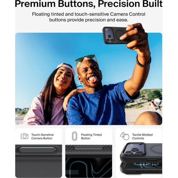 Belkin SheerForce Grip MagSafe kryt iPhone 17 Pro Max levanduľový - Puzdra - Obrázok W4CN000K01