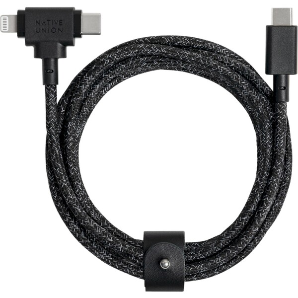 E-shop Native Union Belt Universal Cable (USB-C – Lighting/USB-C) 1,5 m, cosmos