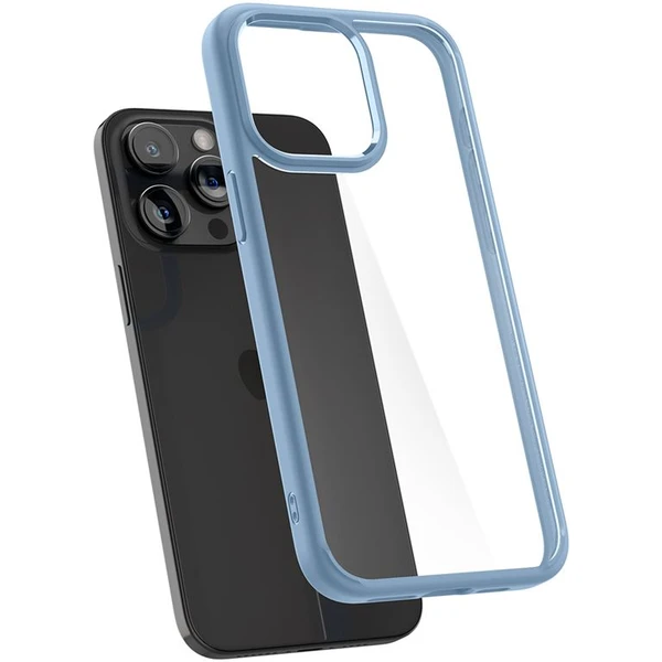 Spigen Crystal Hybrid kryt iPhone 15 Pro Max modrý - Puzdra - Obrázok W4Z8000601
