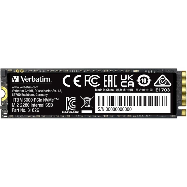 VERBATIM SSD Vi5000 Internal PCIe NVMe M.2 SSD 1TB - SSD - Hlavný obrázok