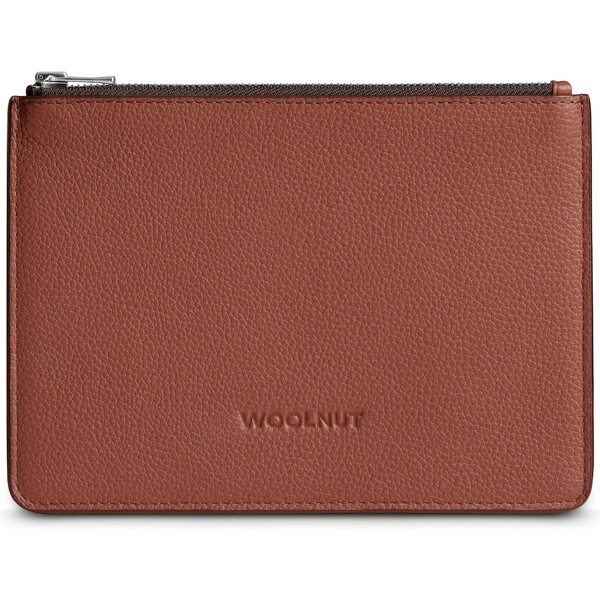 E-shop Woolnut Leather Pouch (Flat) kožené púzdro hnedé