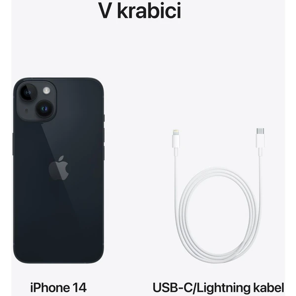 Apple iPhone 14 512GB tmavo atramentový (Kategória C) - Mobilné telefóny - Obrázok W5LG300401