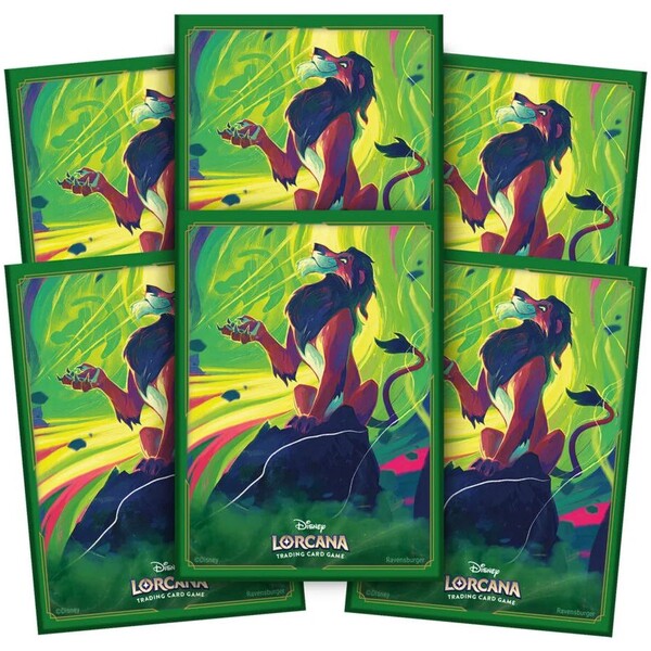 Disney Lorcana: Azurite Sea - Card Sleeves Scar, Vengeful Lion, The Lion King