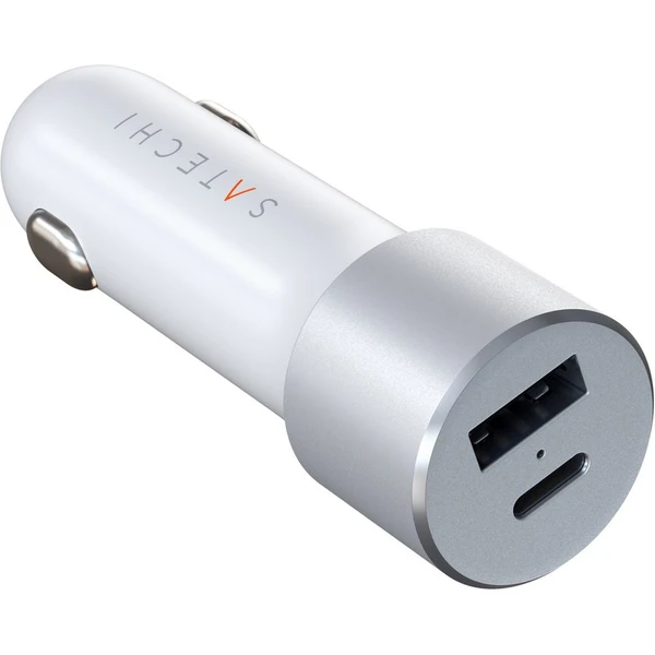 Satechi 72W Type-C PD Car Charger nabíjačka do auta strieborná - Nabíjačky - Obrázok W5RX000501