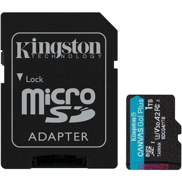 Kingston Canvas Go! Plus microSDXC 1TB + SD adaptér - Pamäťové karty - Hlavný obrázok