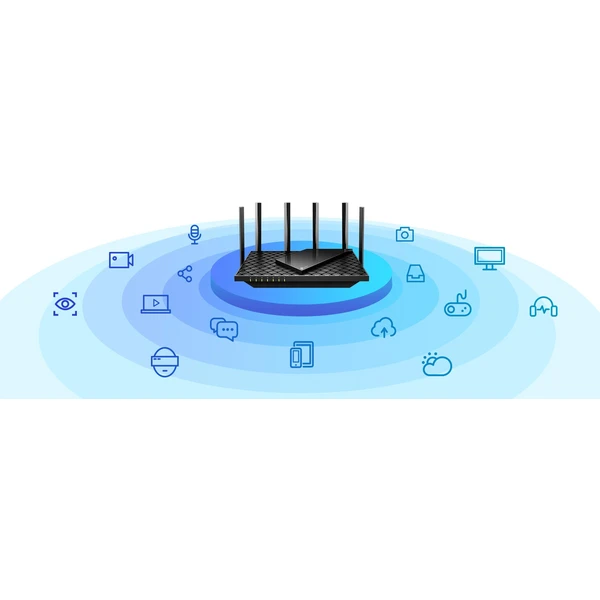 TP-Link Archer AX73 Wi-Fi 6 router čierny - Wi-Fi routery - Obrázok W6CFF00101