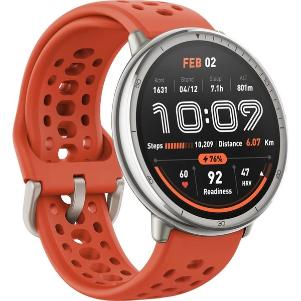 Amazfit Active 2 NFC kožené múdre hodinky čierne - Inteligentné hodinky - Obrázok W6IC000O01