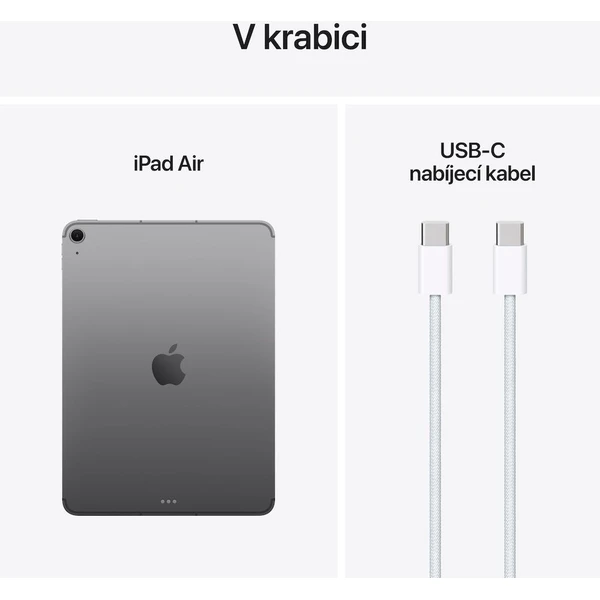 Apple iPad Air 11" 256GB Wi-Fi + Cellular vesmírne šedý (2025) - Tablety - Obrázok W6RC000K01
