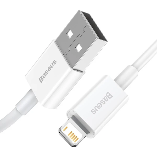 Baseus Superior USB-A/Lightning napájací kábel 1m biely - Káble a redukcie - Obrázok W76E300401
