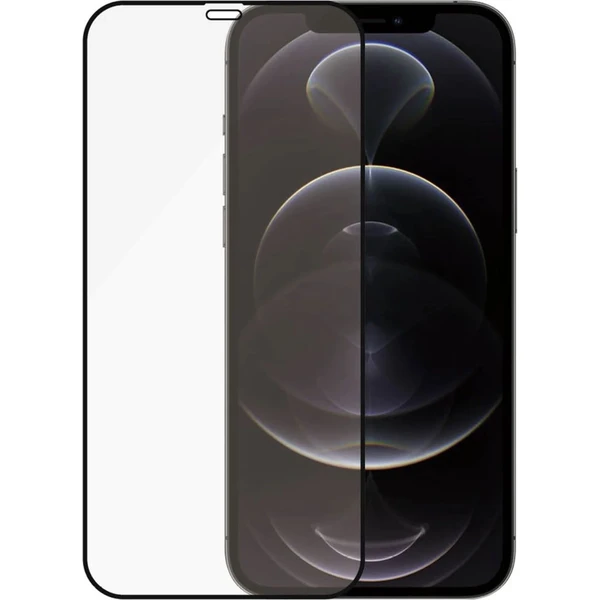 PanzerGlass Edge-to-Edge AntiBacterial sklo Apple iPhone 12/12 Pro čierne - Ochranné fólie a sklo - Hlavný obrázok
