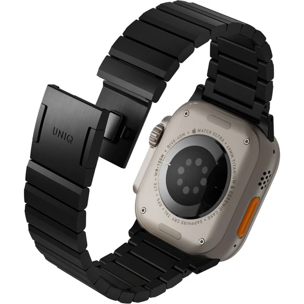 UNIQ Strova Mag oceľový remienok pre Apple Watch 49/46/45/44/42mm čierny - Remienky - Obrázok W7O4000J01