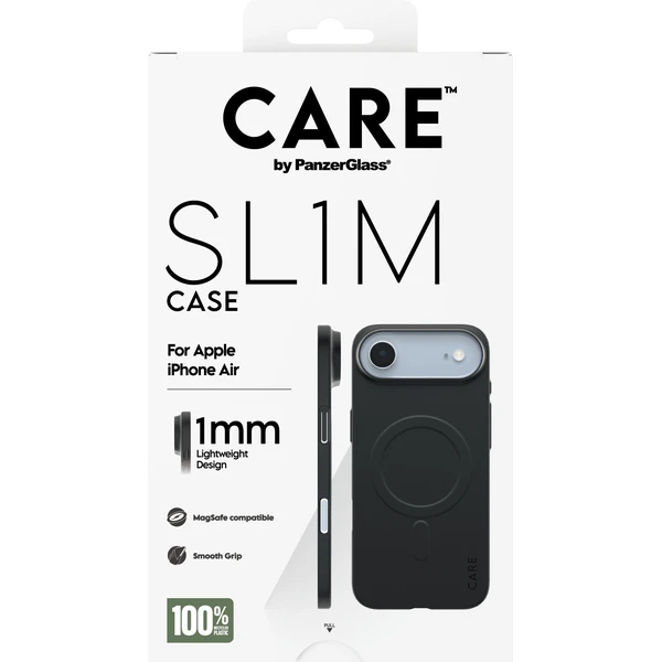 PanzerGlass® CARE SL1M (1mm) MagSafe kryt Apple iPhone Air čierny - Puzdra - Obrázok W7XL000K01
