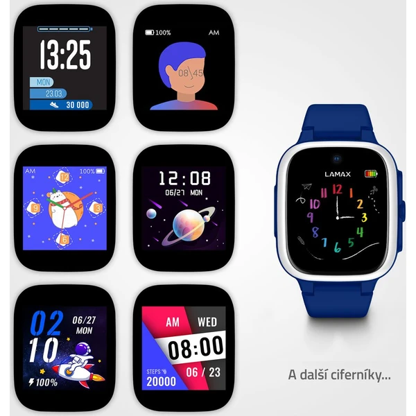 LAMAX WatchY4 Play detské hodinky modré - Inteligentné hodinky - Obrázok W829000P01