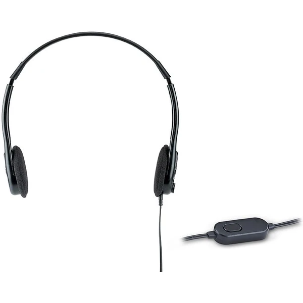 Genius HS-M200C (single jack) slúchadlá s mikrofónom čierna - Slúchadlá - Obrázok W858700301