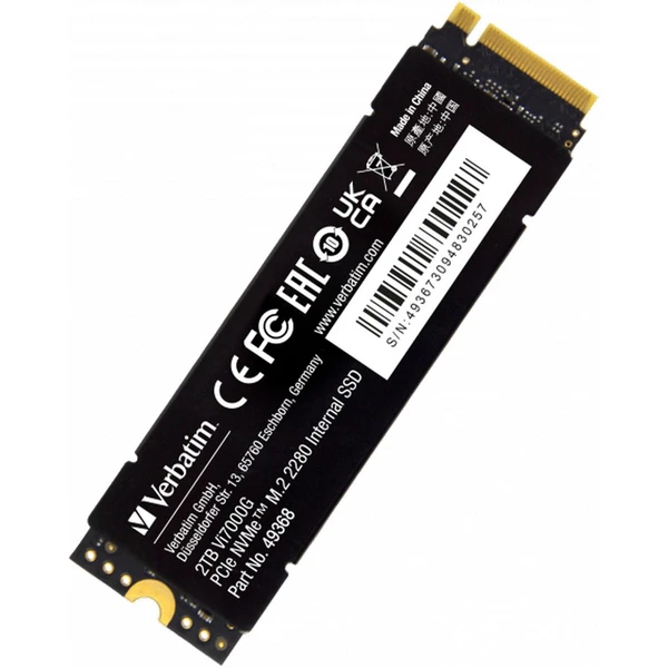 VERBATIM SSD Vi7000G Internal PCIe NVMe M.2 SSD 2TB - SSD - Obrázok W863000O01