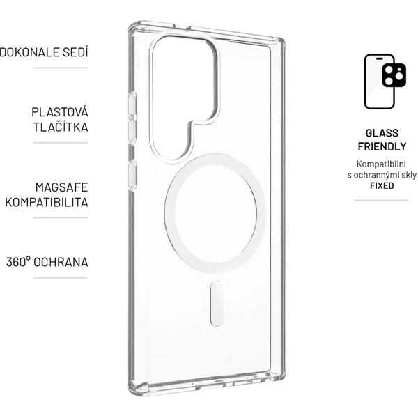 FIXED MagPure kryt s podporou Magsafe Samsung Galaxy S24 Ultra číry - Puzdra - Obrázok W871000K01