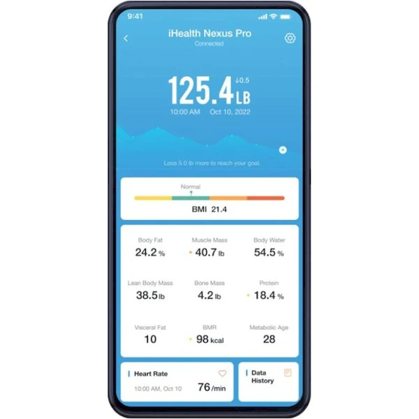 iHealth Nexus Pro chytrá váha čierna - Inteligentné váhy - Obrázok W8HB000L01
