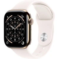 Apple Watch Series 11 Cellular (42mm) Zlatý Titan so svetlo rumeným športovým remienkom M/L - Inteligentné hodinky