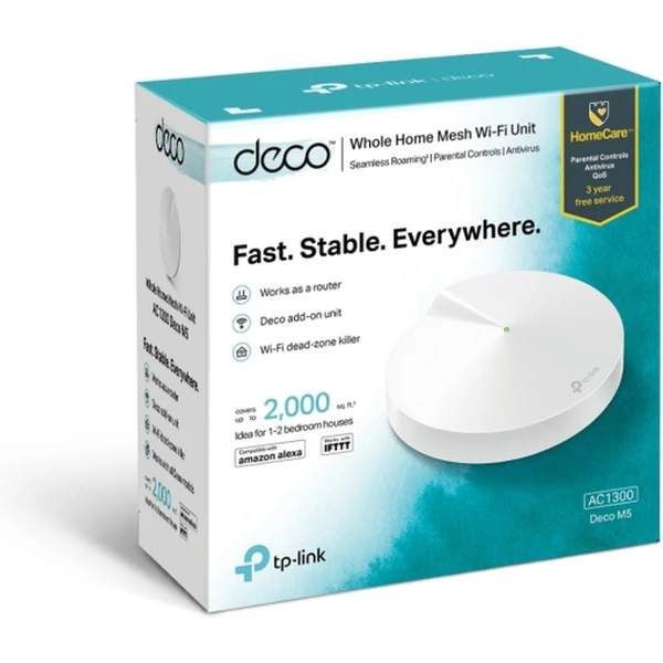 TP-Link Deco M5 mesh systém 1ks biely - Mesh systémy - Obrázok W8ZN600301