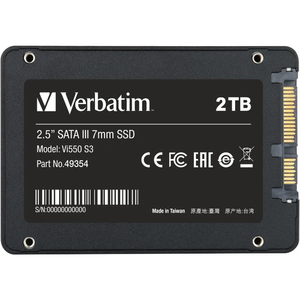 VERBATIM SSD Vi550 S3 2TB SATA III, 2.5” - SSD - Hlavný obrázok