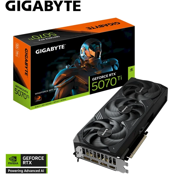 GIGABYTE NVIDIA GeForce RTX 5070 Ti WINDFORCE SFF 16G - Grafické karty - Obrázok W9AE000P01