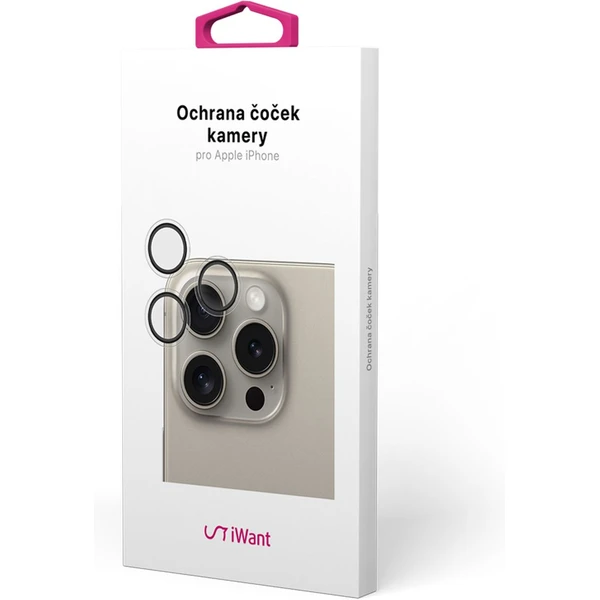 iWant ochranné sklíčko na kameru iPhone 16 Pro / 16 Pro Max - Ochranné fólie a sklo - Obrázok W9O7000K01
