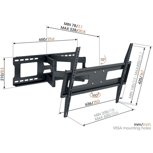 Vogel's TV rameno 3 kĺby - Držiaky pre obrazovky - Obrázok W9PF000N01